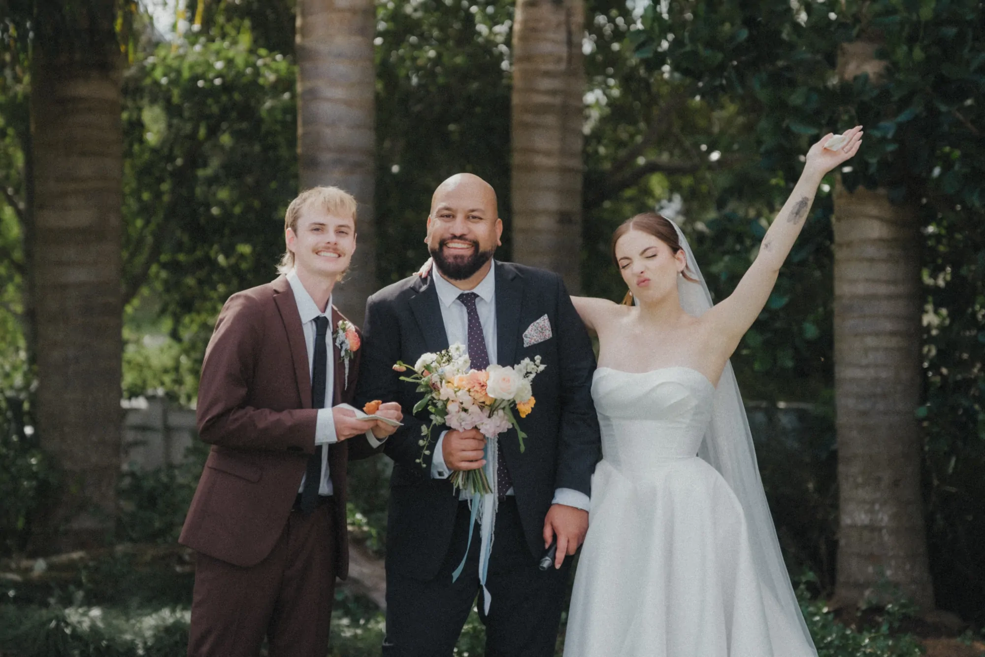 Chelsey & Josh on their wedding day