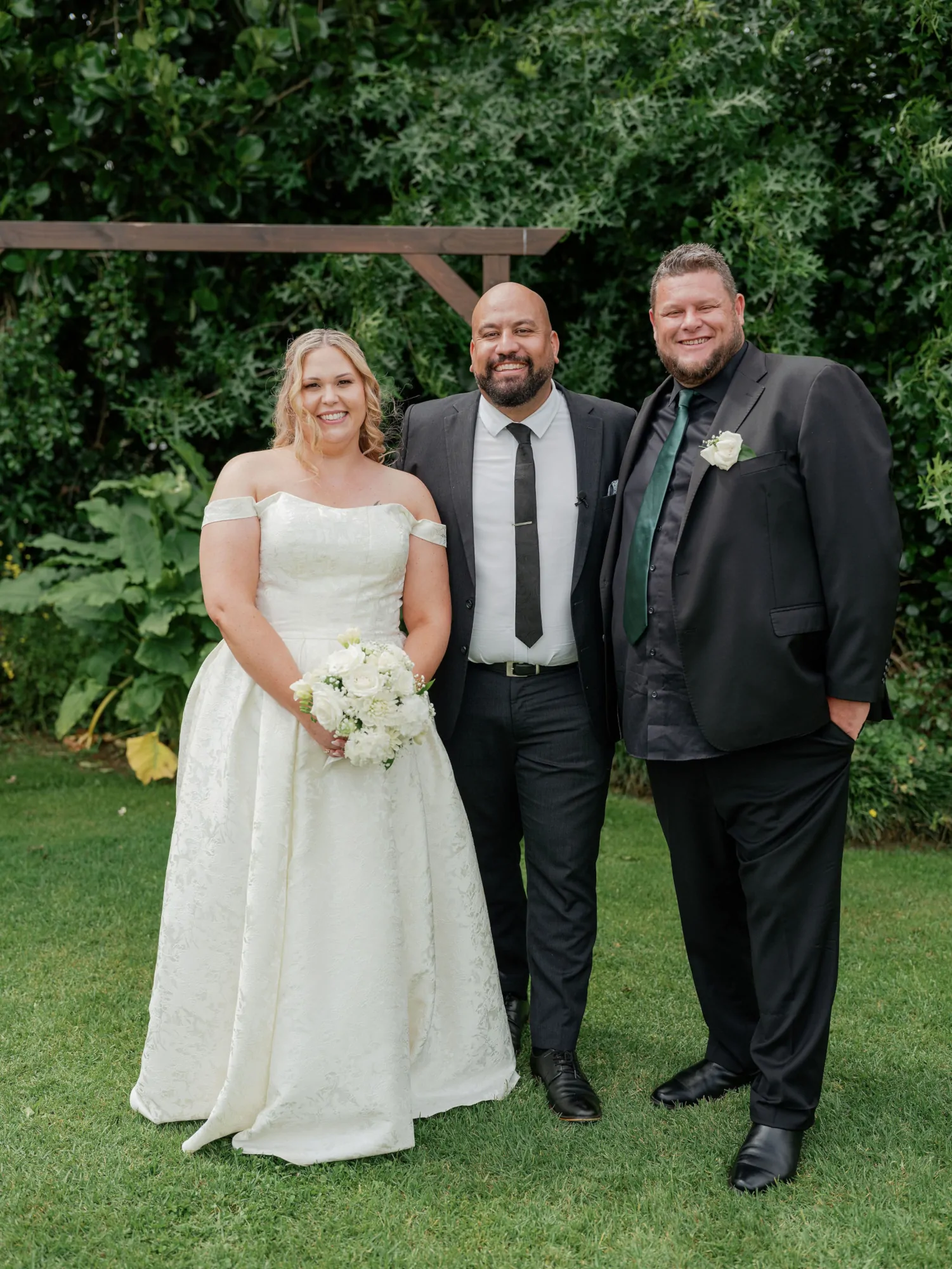 Heather & Troy on their wedding day