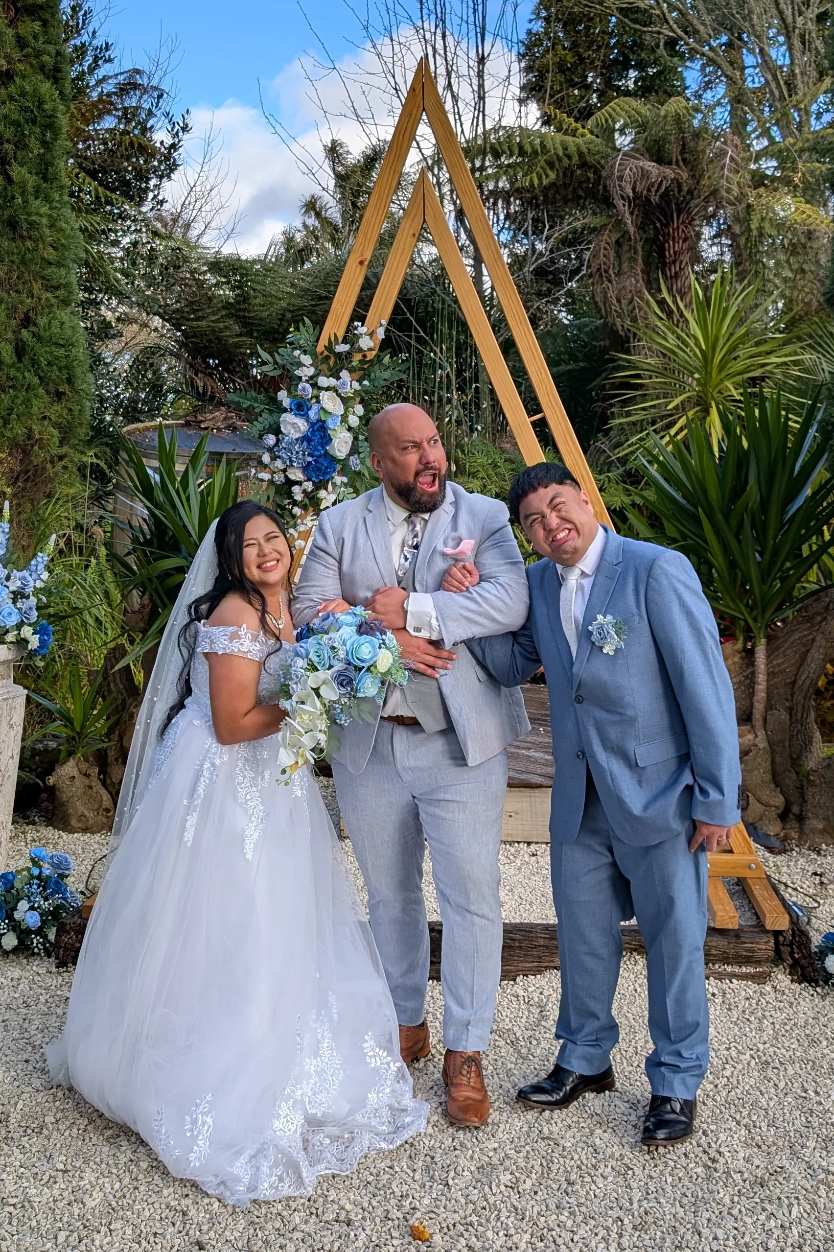 Sherry & Manny on their wedding day